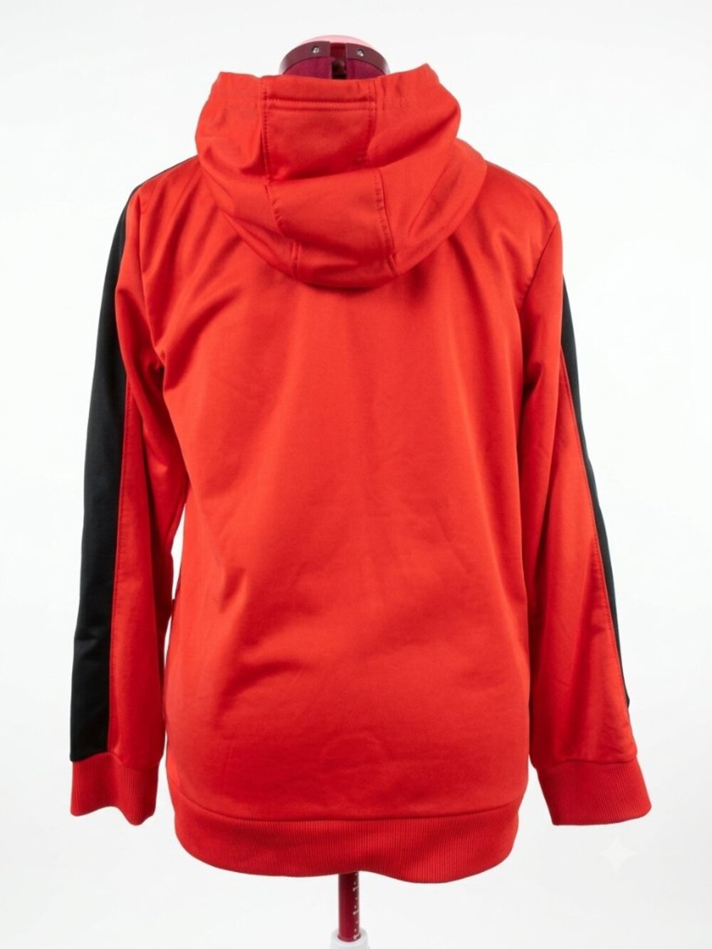 PUMA - Red Black Colorblock Full-Zip Hooded Track Jacket – Youth Size XL (18-20 - Picture 4 of 15